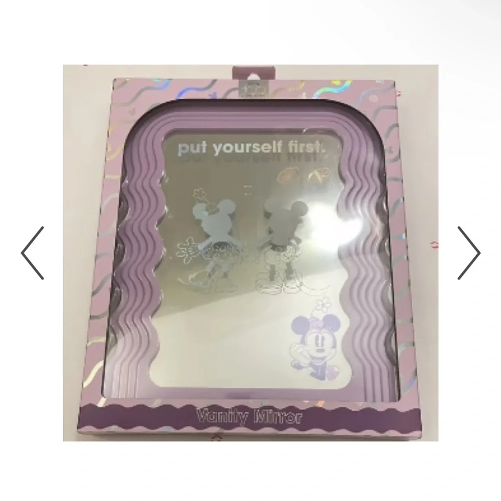 Disney 100 Years Anniversary Vanity Mirror Featuring Mickey and Minnie Mouse
